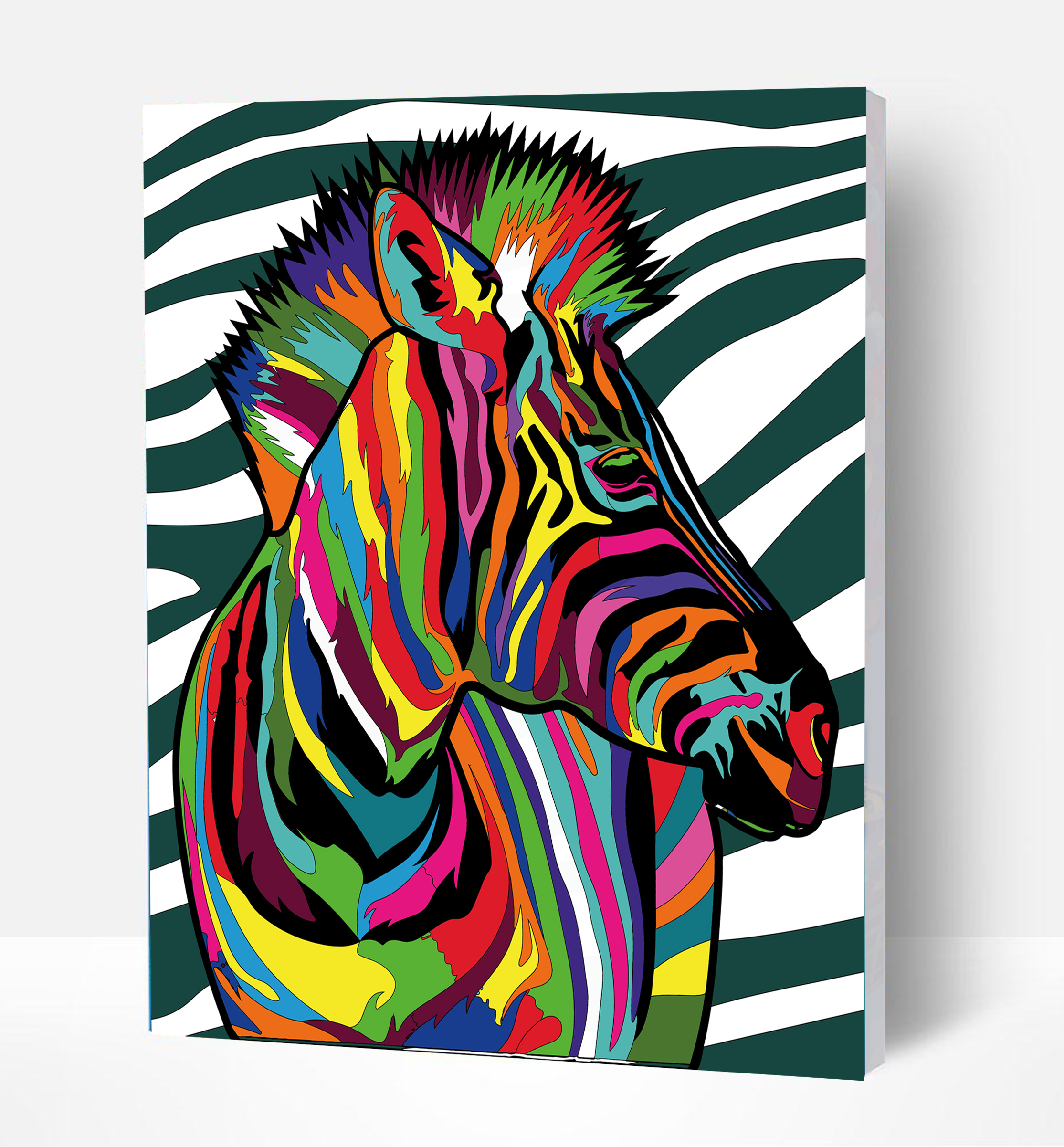 Splat Planet tapyba pagal skaičius, ZEBRAS 30x40 cm
