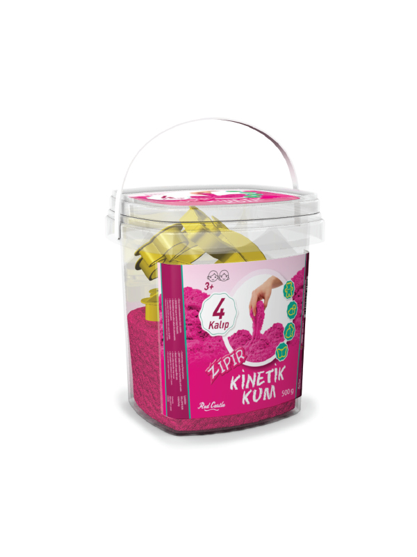 Red Castle kinetinis smėlis, rožinis 500 g